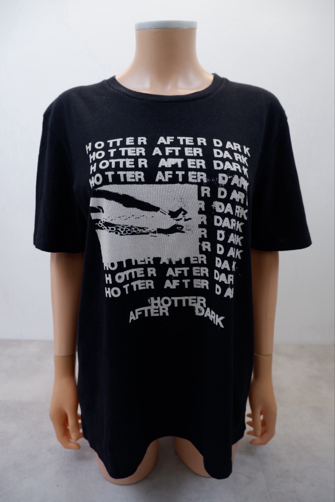 T shirt donna girocollo Saint Laurent taglia M media nera manica corta