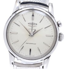 Orologio Uomo VULCAIN cricket 303006 Sveglia cal.120 Quadrante Argento Carica Manuale_935838