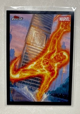 Topps Finest Fantastic Four 65th Anniversary Human Torch TO-04 /10 E.M. Gist