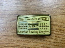 American Bowling Congress Most Improved Average 1968 1969 Belt Buckle