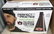 Perfect Practice Collegiate Putting Mat 9'6" Dustin Johnson Golf - Auburn NEW