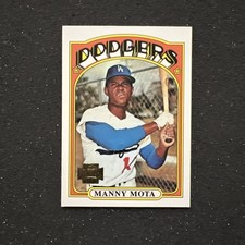 MANNY MOTA 1973 Reprint #596! 2002 TOPPS ARCHIVES #45 Dodgers