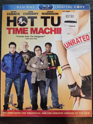 Hot Tub Time Machine (Blu-ray Disc, 2010, 2-Disc Set, Unrated *NEW*