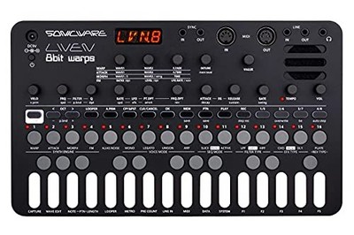 SONICWARE LIVEN 8bit Warps Step Sequencer + 4 Track Looper 6 Stimmen 11 Effek...