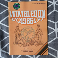 WIMBLEDON LAWN TENNIS CHAMPIONSHIPS 1986 PROGRAMME - 2ND DAY 24TH JUNE