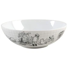 Zrike Winnie the Pooh Sketchbook Round Serving Bowl 11809415