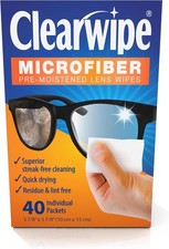 White, Microfiber Wipes