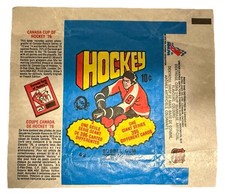 1976-77 O-PEE-CHEE HOCKEY BUBBLE GUM WRAPPER - CANADA CUP OF HOCKEY 1976