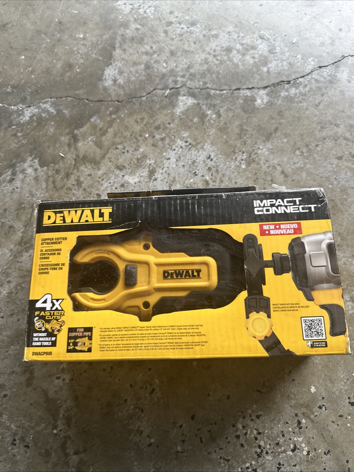 DEWALT IMPACT CONNECT Copper Pipe Cutter Attachment - DWACPRIR