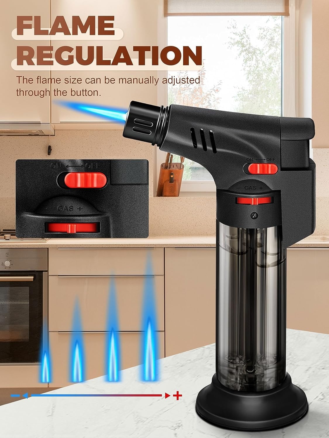 4 Pack Eagle Jet Torch Gun Lighter Adjustable Flame Windproof Butane Refillable