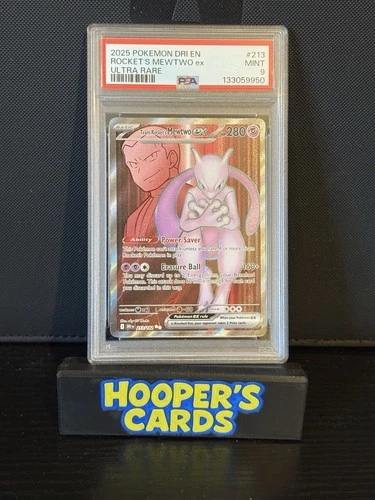 PSA 9 - Team Rocket’s Mewtwo Ultra Rare - Destined Rivals 213/182