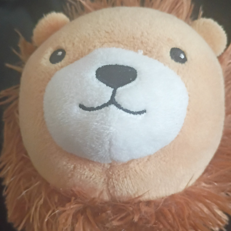 H &M Small Washable Brown White Lion Stuffed Animal Plush Toy