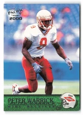 2000 Pacific #448 Peter Warrick Florida State Seminoles