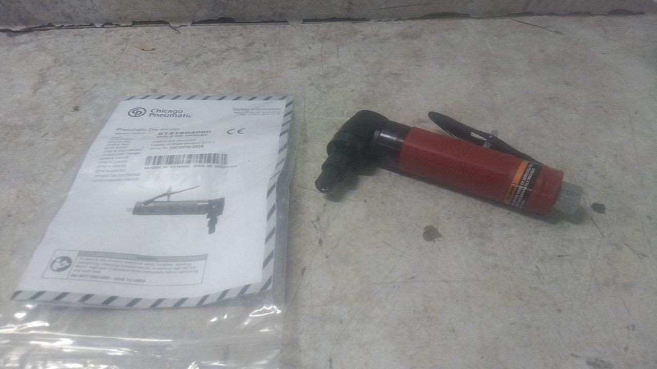 Chicago Pneumatic CP3019-20AC 0.5 HP 1/4 In Collet Size Heavy Duty Die Grinder