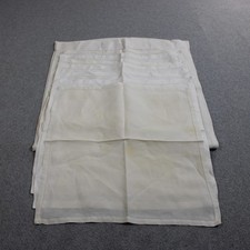 Vintage Linen Tablecloth & Napkins Set White Hemstitch Traditional Cottage x 6