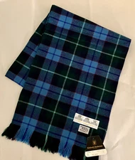 Kinloch Anderson - Plaid Scarf - Scotland 100% Wool  48" x 11" - New with Tags