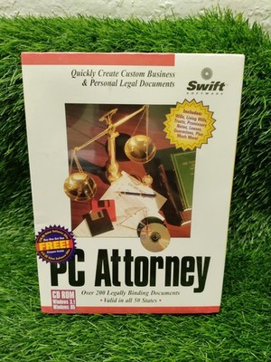 Swift Platinum PC Attorney Software 3.5'' Floppy Windows 95 & 3.1