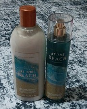 New Set Of 2 Bath Body Works At the Beach Body Mist 8oz And Conditioner 16oz