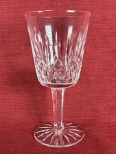 Waterford Leaded Crystal Lismore Vintage Ireland 6 7/8" Water Goblet-Excellent