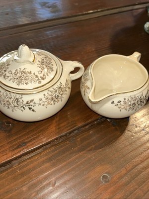 Taylor Smith Taylor Sugar and Creamer, 50s/60s Era, Very Good Condition 