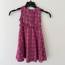 April Cornell Girls Dress Size 2 Pink Fox Pri...
