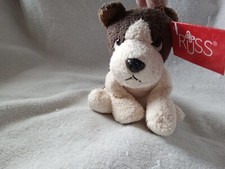 Russ Berrie YAPPER Luv Pets Plush Brown Tan Puppy Dog Bean Bag Toy w Tag Mini 5"