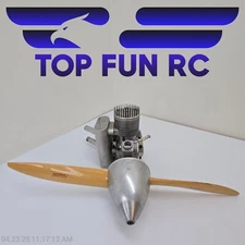 Moki RC 30 Nitro RC Engine w/ Muffler & Spinner/Propeller Great Condition!