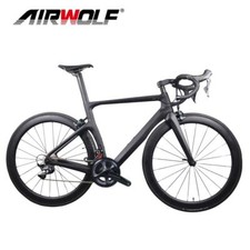 AIRWOLF Aero Carbon Fiber Road Bike Frame Disc/V Brake Frameset 3K BSA 700*25c