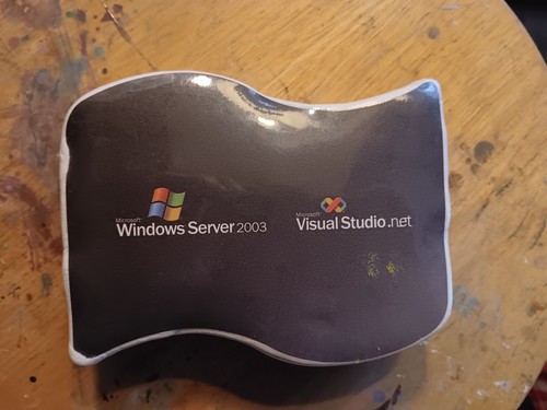 Vintage Microsoft Windows Server 2003 T-Shirt Compressed White Sz Unknown - Picture 1 of 5