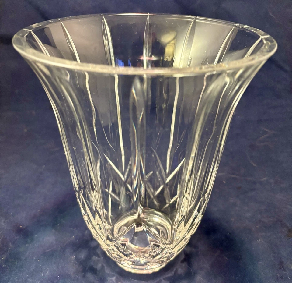 Juego de 2 candelabros cristal Hollywood Regency huracán decoración boda Foto 4 de 4