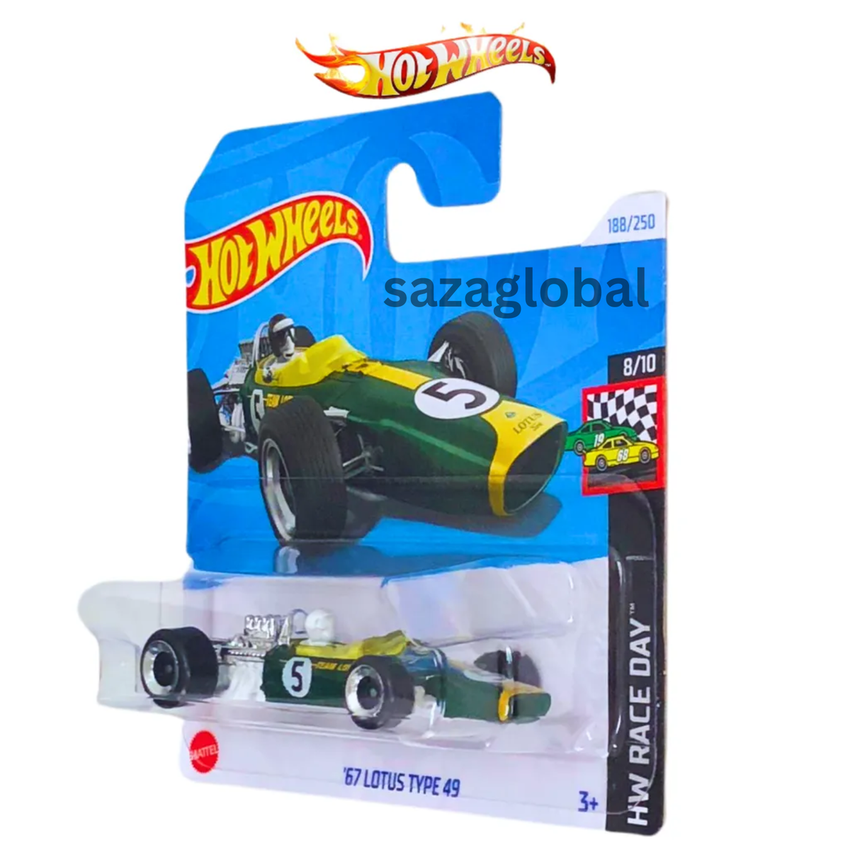 ホットウィール 67 LOTUS TYPE 49 10台 Hot Wheels 67 Lotus TYPE 49 #188/250-2024-HW Race Day #8/10