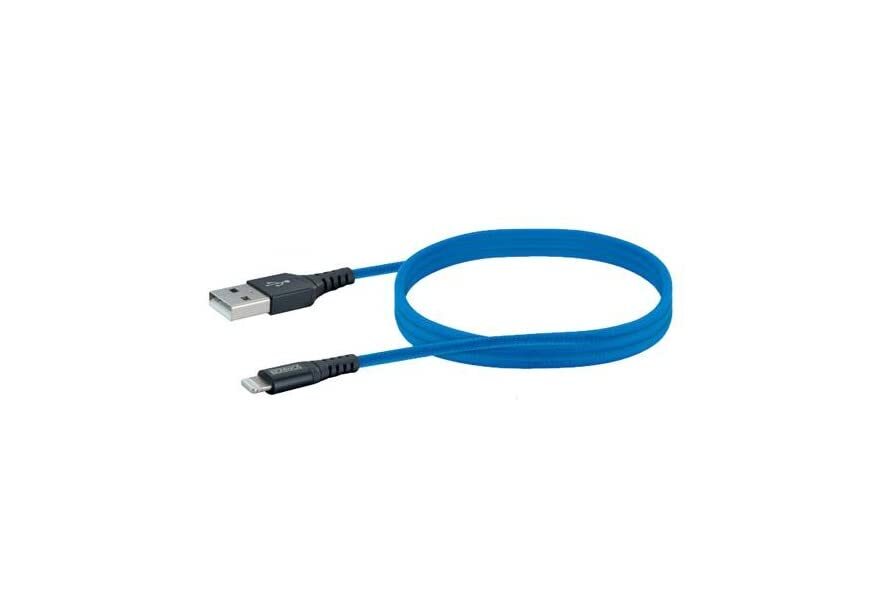 SCHWAIGER USB-CABLE 2.0 M. A-APPLE LIGHTNING 1,2M AZUL