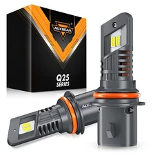 AUXBEAM 9007 HB5 Canbus LED Headlight Kit High Low Beam Super Bright White Bulbs