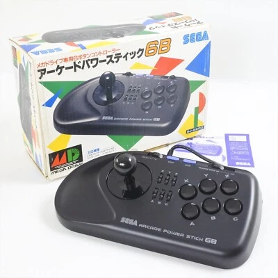 Mega Drive Arcade Power Stick 6B SJ-6600 Controller Boxed - Good - SEGA 2899 - Image 1 of 4