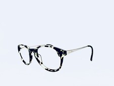 Anne Klein Green Tortoise Lucite Oval Round Glasses w Gold Temples 48 16 135