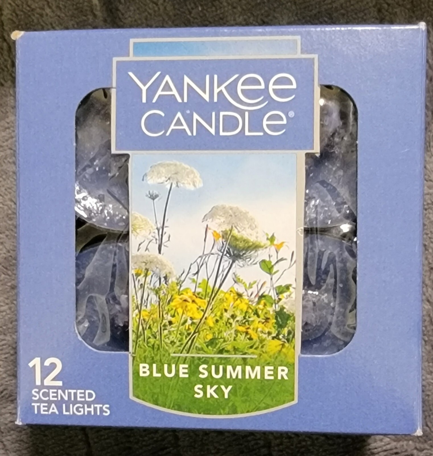 Yankee Candle Box Of 12 Tealights Blue Summer Sky eBay