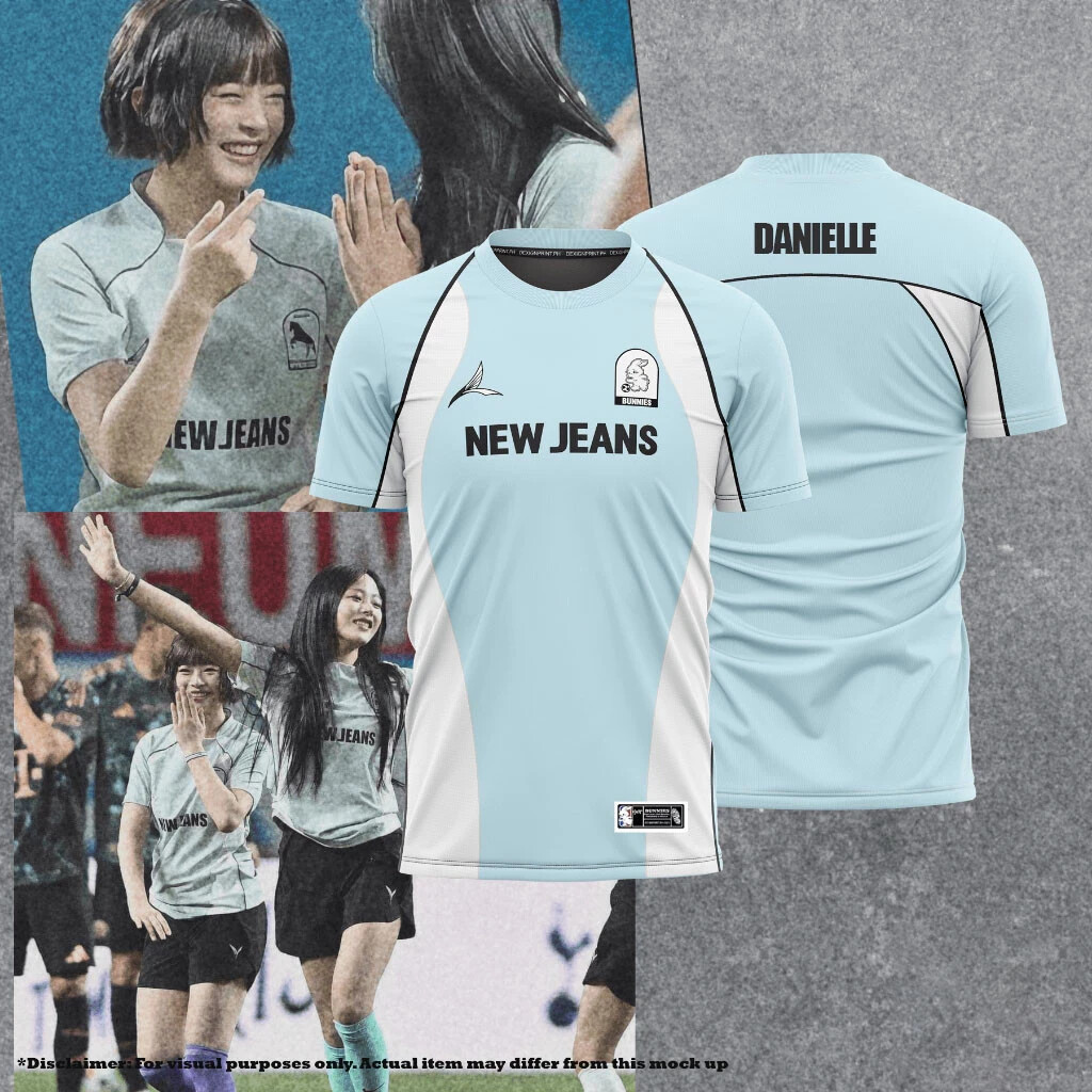 アイドル newjeans fc kit 2023 NEWJEANS Football Jersey Bunnies Merch Shirt Kpop Concert Outfit