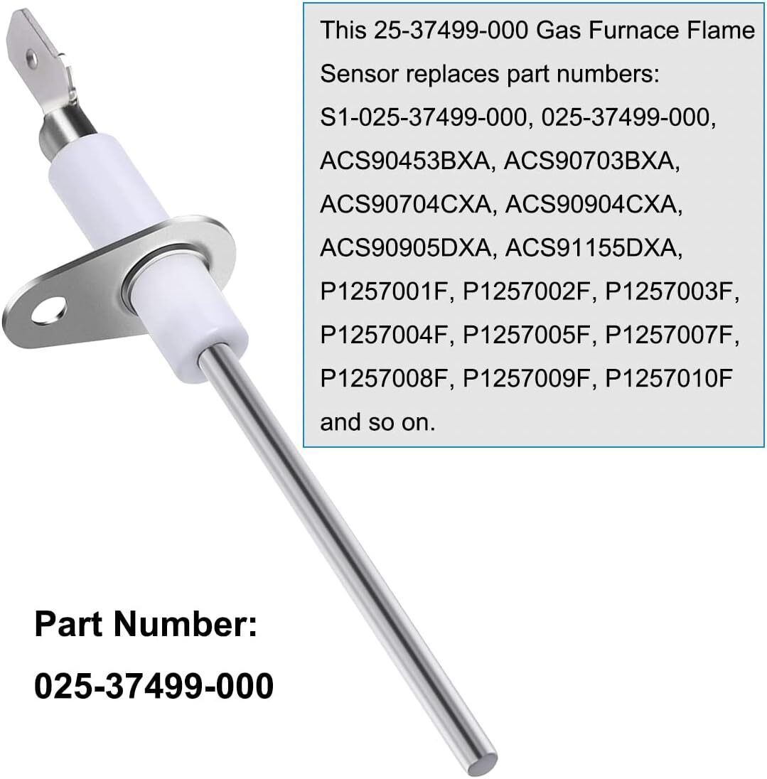 for Luxaire York 025-37499-000 S1-02537499000 Gas Furnace Flame Sensor Rod 5PCS