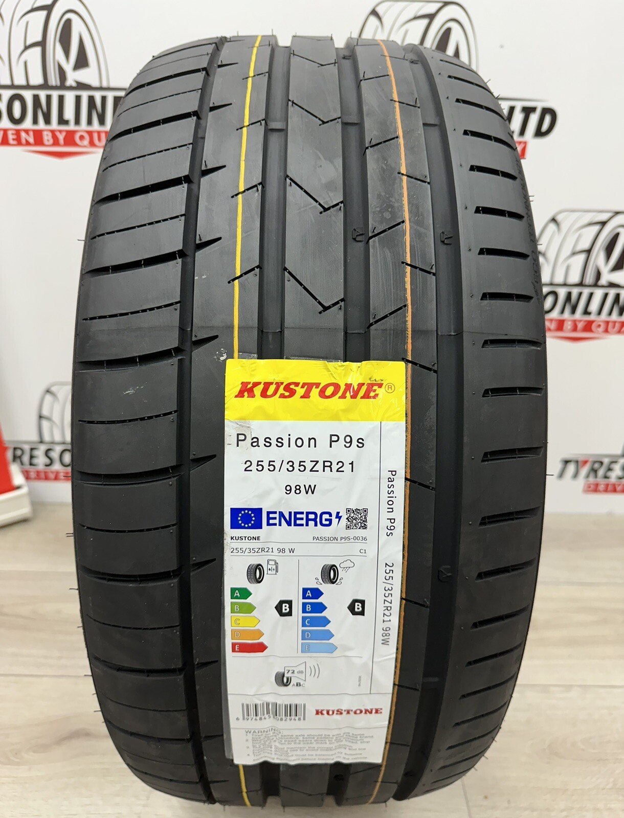 1 X 255 35 21 KUSTONE PASSION P9S 98W BRAND NEW B&B RATED TYRE 2553521