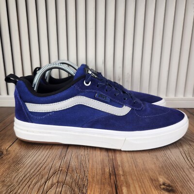 Vans Kyle Walker Pop Cush Pro Mens 6.5 Blue Suede Athletic Skate Shoes EUC Vans Kyle Walker Pro With Industry-First WAFFLECUP  main image 4
