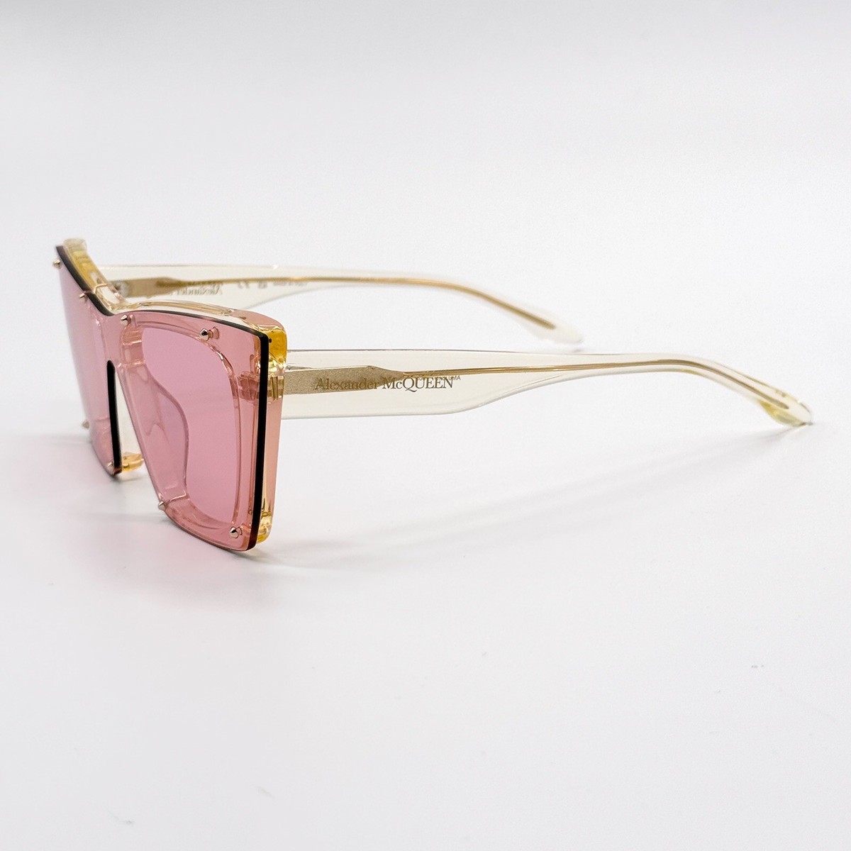 ALEXANDER MCQUEEN キャットアイフレムメカネ AM0512O 003 NEW ALEXANDER MCQUEEN AM0361S 003 WOMEN CAT EYE SUNGLASSES