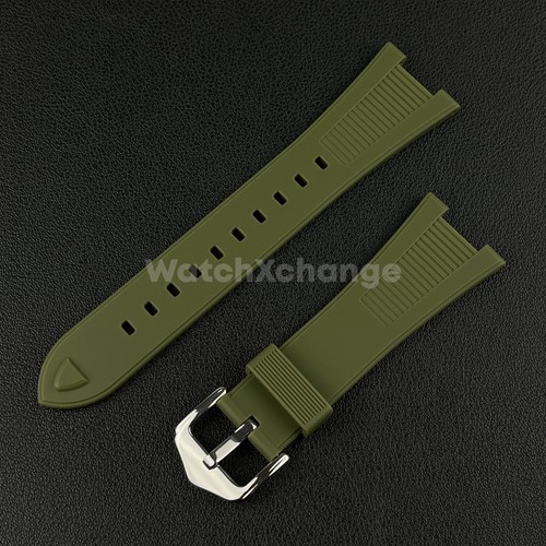 Zielony silikonowy gumowy pasek do zegarka 25 * 12 mm do Patek Phillip Nautilus 5711 5712 - Zdjęcie 2 z 4