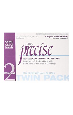 Softsheen Carson Precise No-Lye Original Relaxer Twin Pack NEW