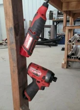 Quantity 5 - Angled Milwaukee M12 Tool Storage Mount - Holder - Hanger - Rack