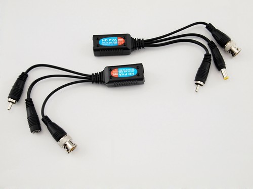 2 Pairs 8mp PVD Video Balun with Power Video and Data CCTV via UTP RJ45 Twisted - Picture 7 of 7