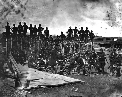 New 8x10 Civil War Photo: 41st New York Infantry at 2nd Manassas - Bull Run