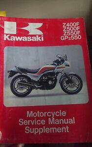 1983 1984 Kawasaki Z400F Z500F Z550F GPz550 Service Repair Manual OEM Supplement | eBay