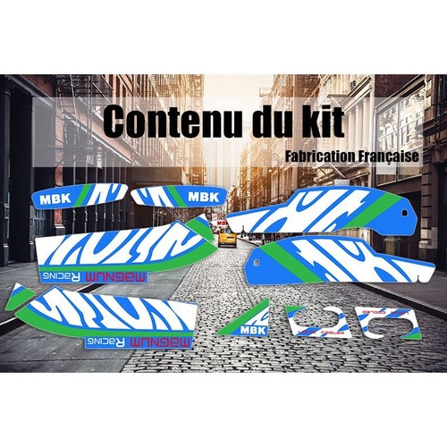 Kit Déco MBK 51 Magnum Racing MR1 Pacific Blue