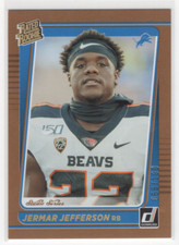2021 Donruss Rated Rookies Portrait Studio Series #297 Jermar Jefferson /100