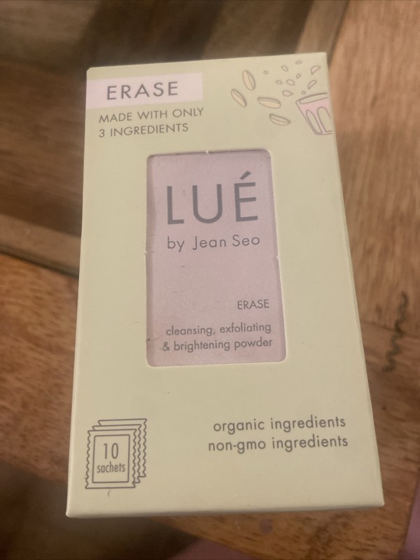 NEW Lue Jean SEO Erase Cleansing Exfoliating Brightening Powder 10 Sachets